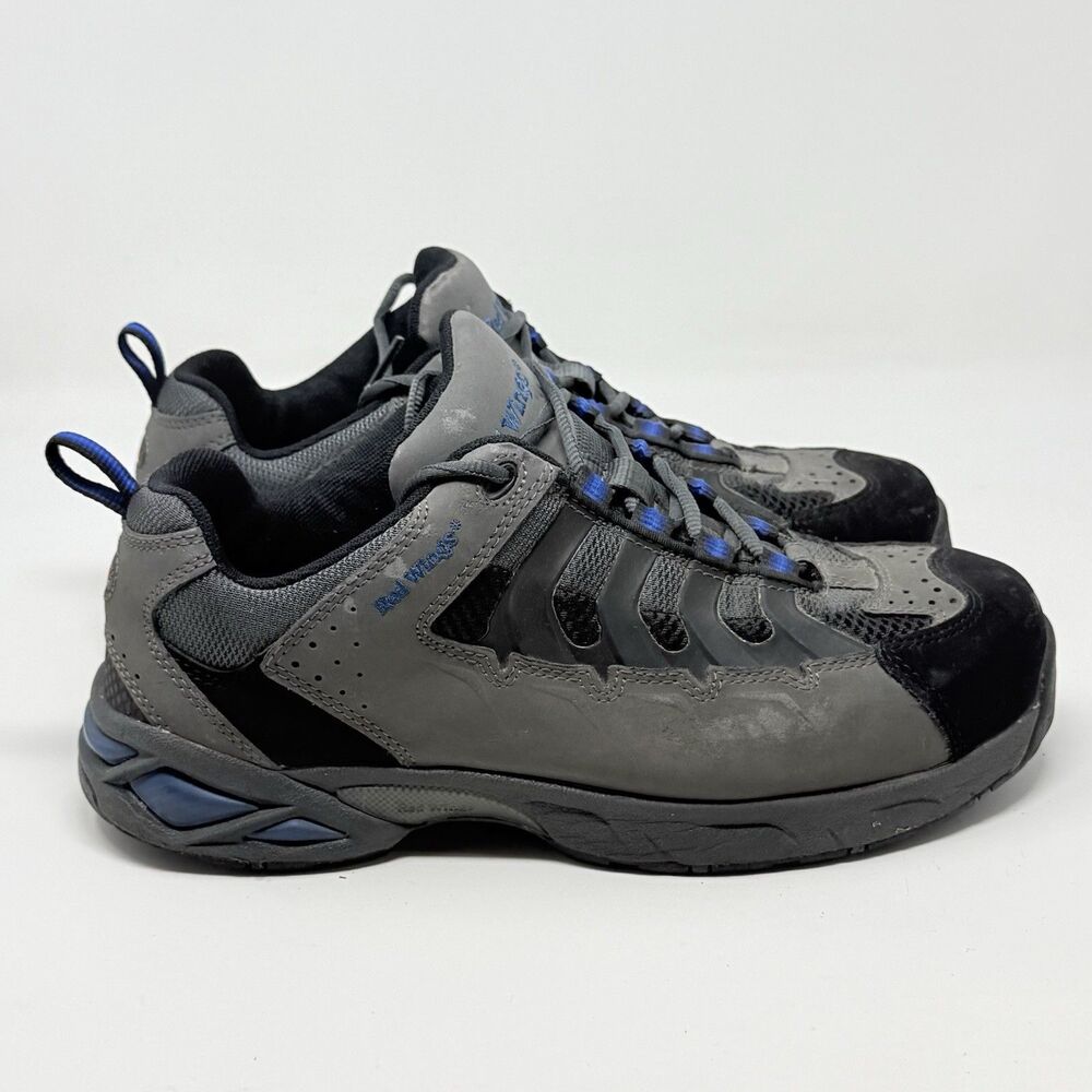 Red Wing 6622 Steel Toe Work Shoes Mens 11 D Gray Blue Leather Slip Resistant